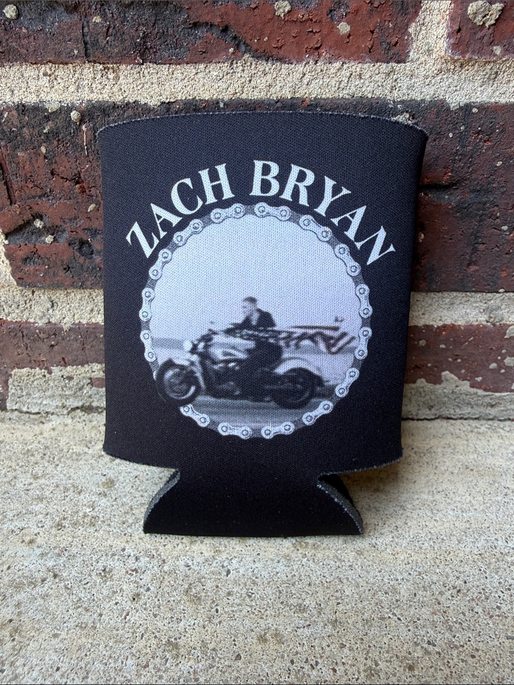 Zach Bryan Black Neoprene Can Cooler